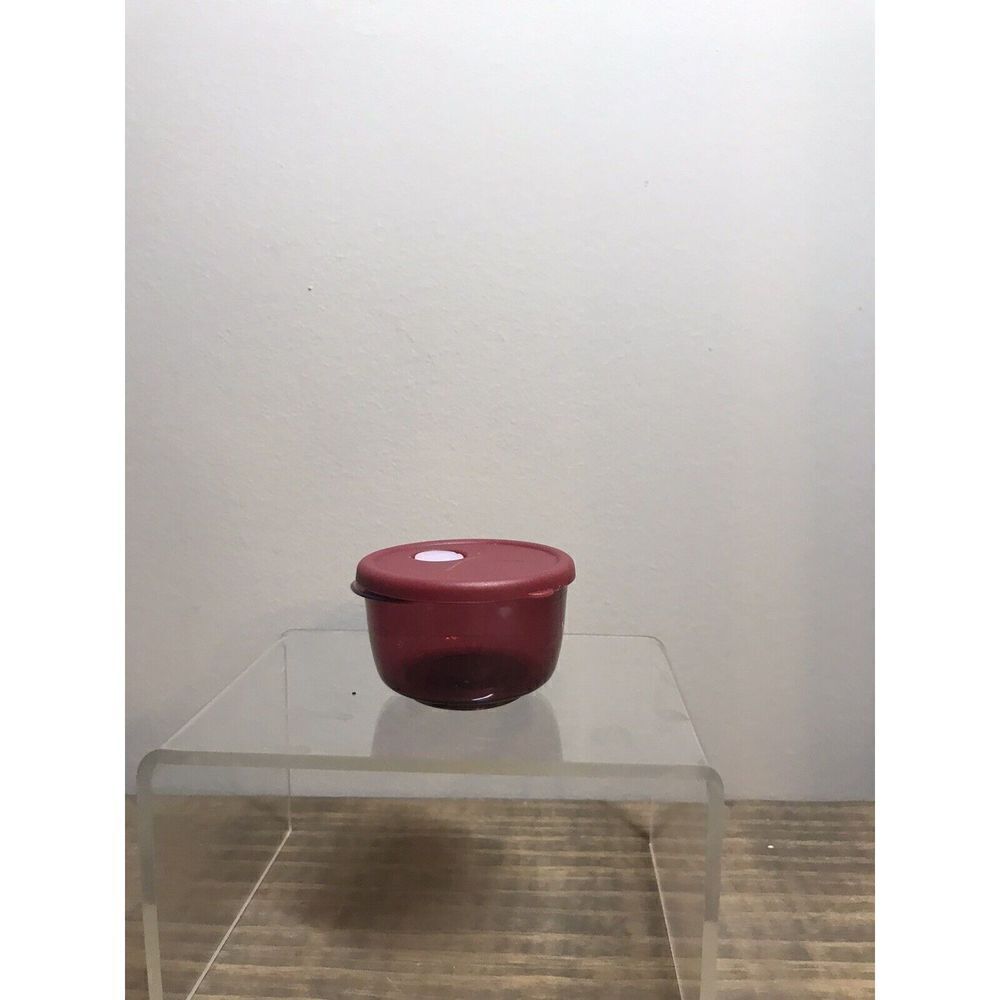 TUPPERWARE MINIATURE RED ROCK N SERVE CONTAINER MAGNET